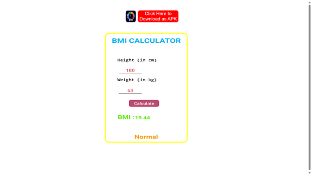 Image for bmi calculator apk