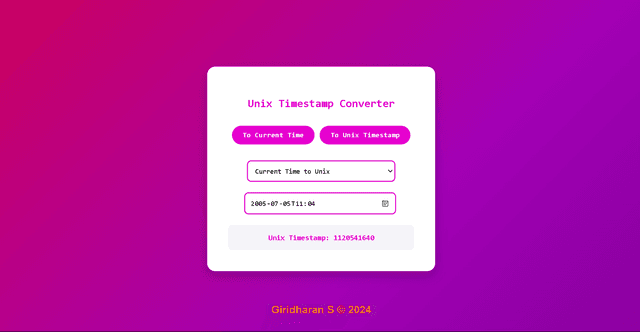 Image for unix timestamp converter