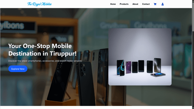 Image for Mobile Shop Service Site