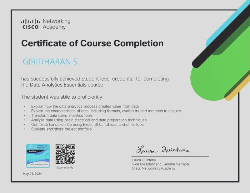 Data Analytics Essentials