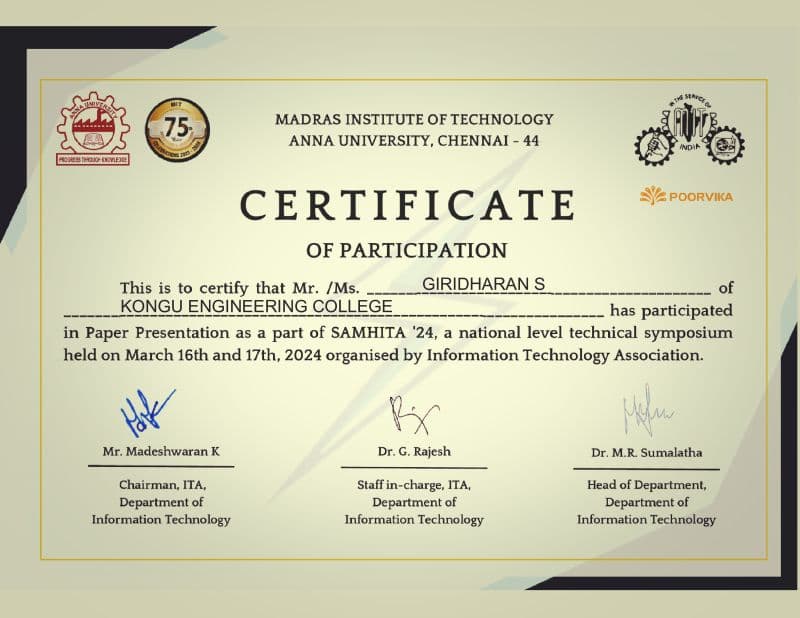 MIT Chennai Samhita'24